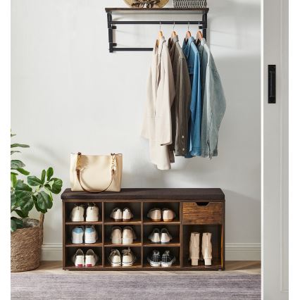 Schuhschrank VOREN Braun/Schwarz