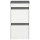 Schuhschränke CALLA 94x50 cm weiß+/grau