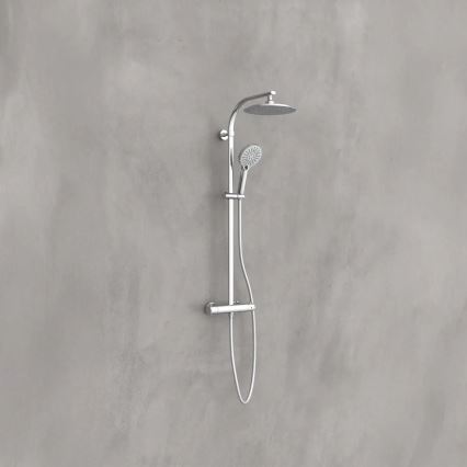 Schütte 60046 - Duschset mit Thermostatarmatur MADURA FRESH glänzender Chrom