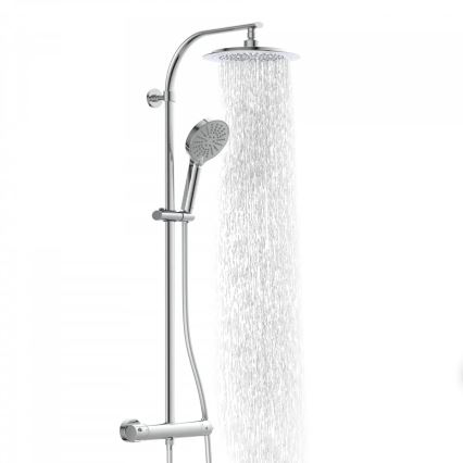 Schütte 60046 - Duschset mit Thermostatarmatur MADURA FRESH glänzender Chrom