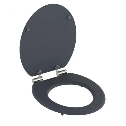 Schütte 80104 - WC-Sitz SPIRIT Anthrazit SoftClose MDF-Holz