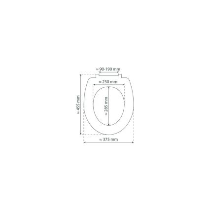 Schütte 82304-A - WC-Sitz ANTHRAZIT, Duroplast, mit SoftClose