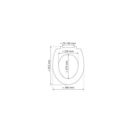 Schütte 82700 - Toilettensitz SLIM WHITE mit SoftClose, Duroplast