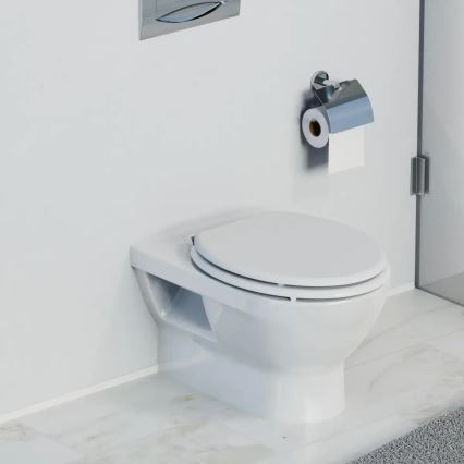 Schütte 84100-A - WC-Sitz Weiß, Soft-Close, MDF-Holz