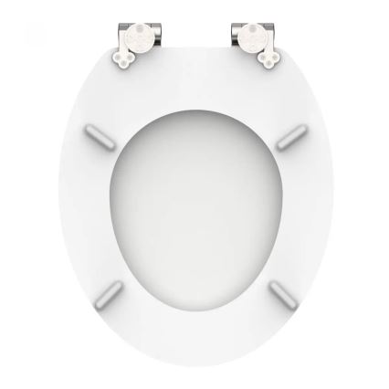 Schütte 84100-A - WC-Sitz Weiß, Soft-Close, MDF-Holz