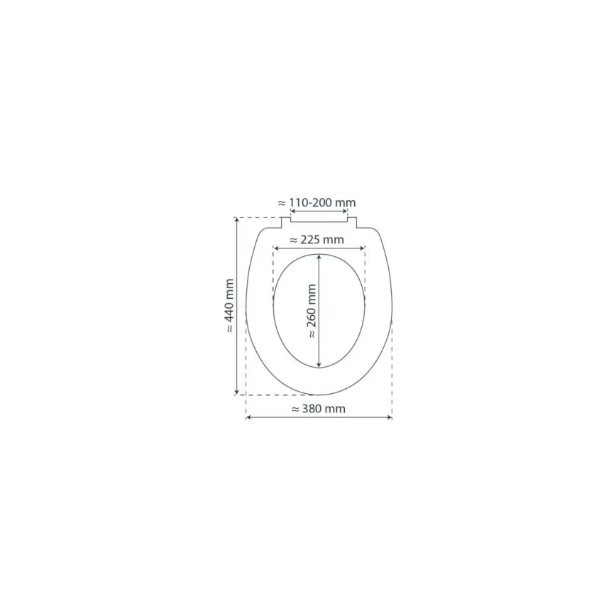 Schütte 84100-A - WC-Sitz Weiß, Soft-Close, MDF-Holz