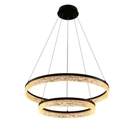 Schwarz Hängeleuchte FROZI LED/38W/230V Ø 60 cm