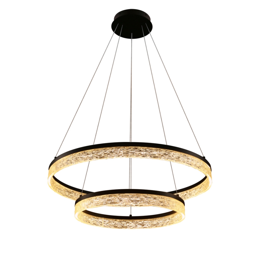 Schwarz Hängeleuchte FROZI LED/38W/230V Ø 60 cm