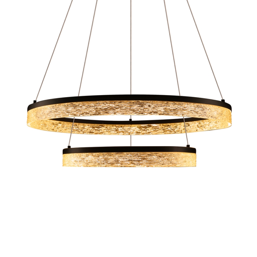 Schwarz Hängeleuchte FROZI LED/38W/230V Ø 60 cm