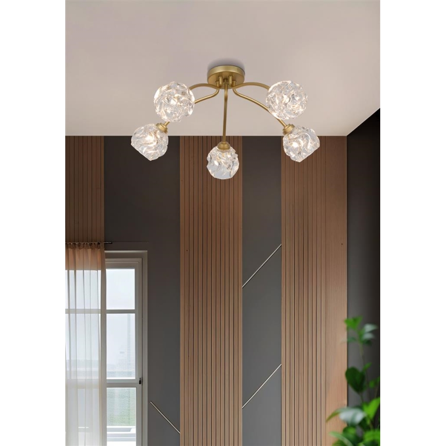 Searchlight - Anbauleuchte ASTRAL 5xG9/33W/230V goldfarben