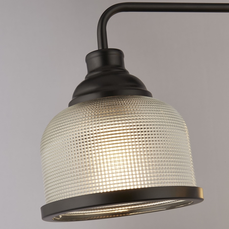 Searchlight - Hängeleuchte an Kette BISTRO 3xE27/60W/230V schwarz