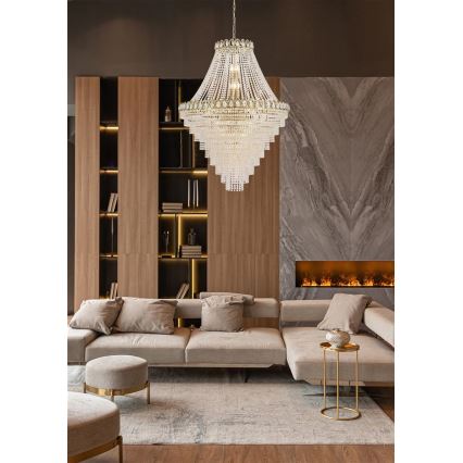 Searchlight - Kronleuchter mit Kette LOUIS PHILLIPE 28xE14/60W/230V