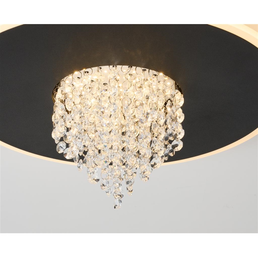 Searchlight - dimmbare LED-Deckenleuchte DELUGE LED/20W/230V Ø 31,5 cm schwarz