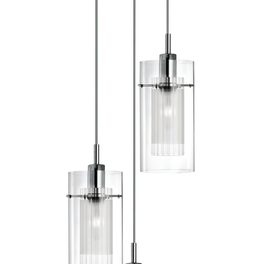 Searchlight - Hängeleuchte DUO 3xE14/60W/230V matt Chrom
