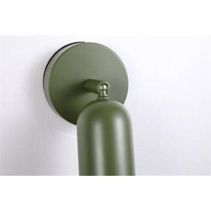 Searchlight - Dimm- und wiederaufladbare LED-Wandleuchte CONE LED/1,5W/5V grün