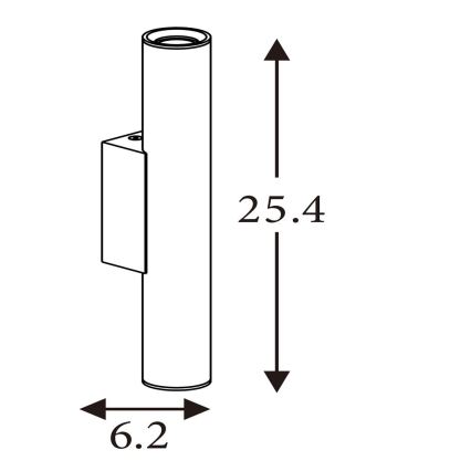 Searchlight - Wandleuchte BEACON 2xGU10/10W/230V goldfarben