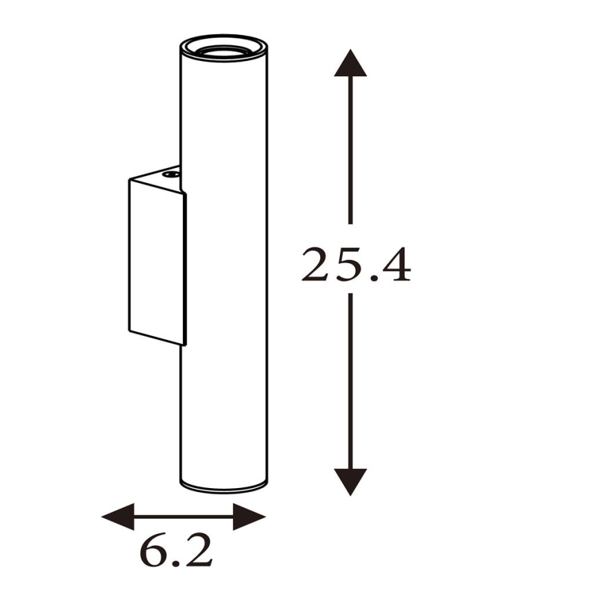 Searchlight - Wandleuchte BEACON 2xGU10/10W/230V goldfarben