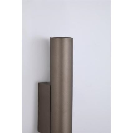 Searchlight - Wandleuchte BEACON 2xGU10/10W/230V braun