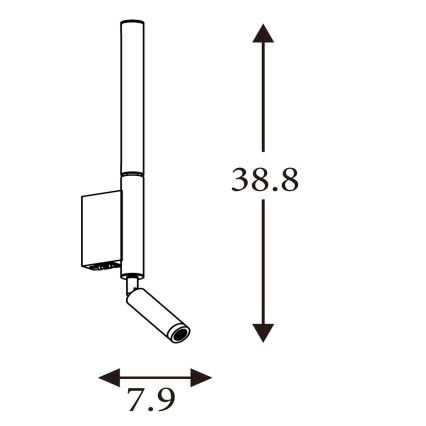 Searchlight - LED-Einbaustrahler ARCHITECT LED/7W/230V braun