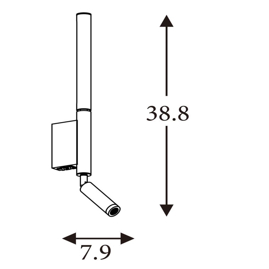 Searchlight - LED-Einbaustrahler ARCHITECT LED/7W/230V braun