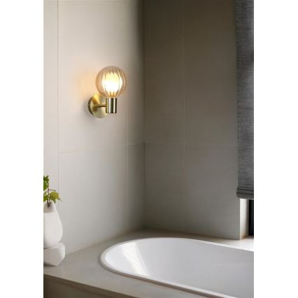 Searchlight - Wandleuchte LUMINSPHERE 1xG9/7W/230V Messing