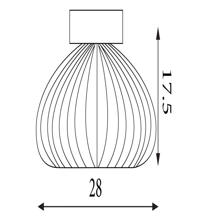 Searchlight - Deckenleuchte CELESTIAL 1xE27/60W/230V Ø 28 cm