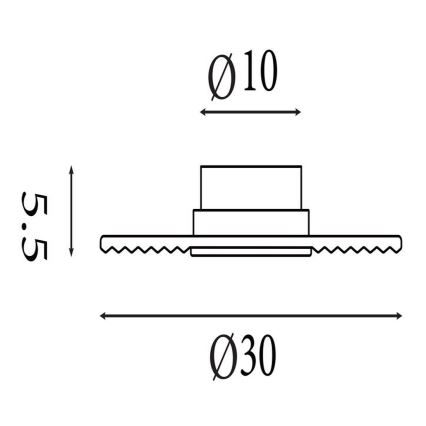 Searchlight - dimmbare LED-Wandleuchte CLEO LED/9,4W/230V schwarz