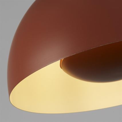 Searchlight - MARS Pendelleuchte mit Kabelaufhängung 1xE27/60W/230V Ø 40 cm ziegelrot