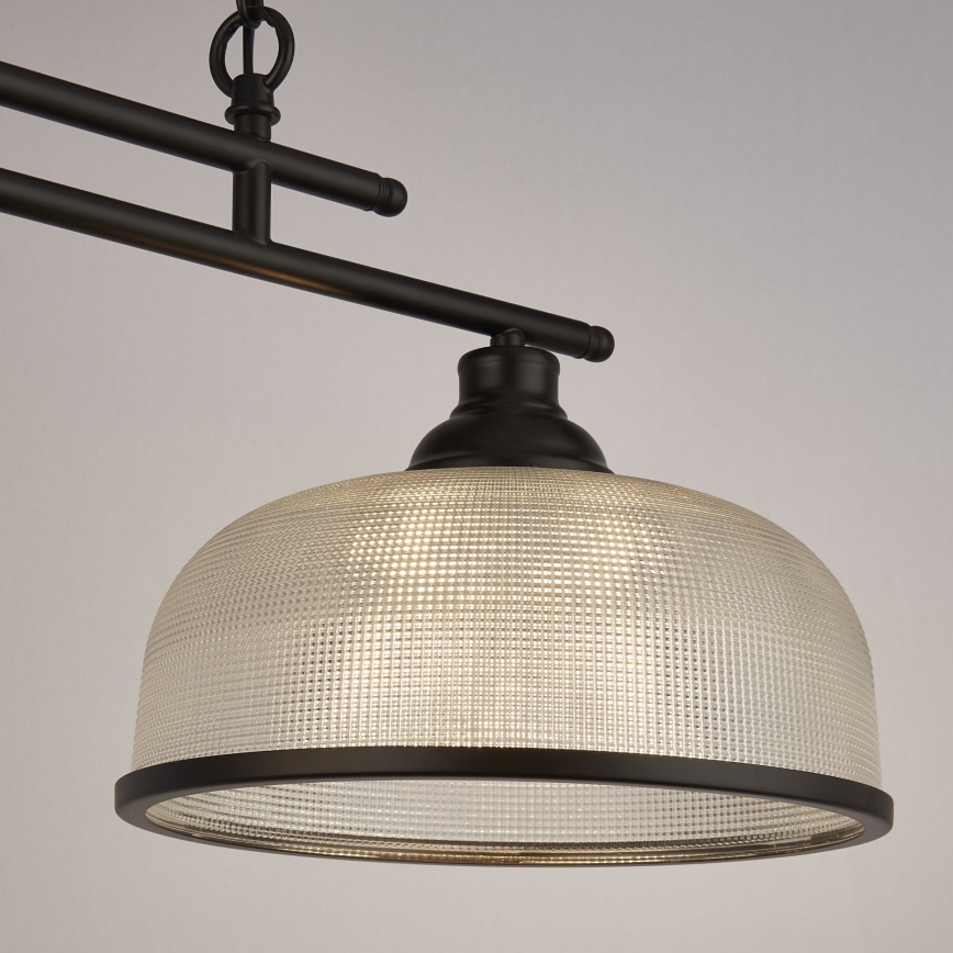 Searchlight - Hängeleuchte an Kette BISTRO 2xE27/60W/230V schwarz