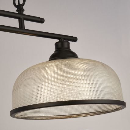 Searchlight - Hängeleuchte an Kette BISTRO 3xE27/60W/230V schwarz