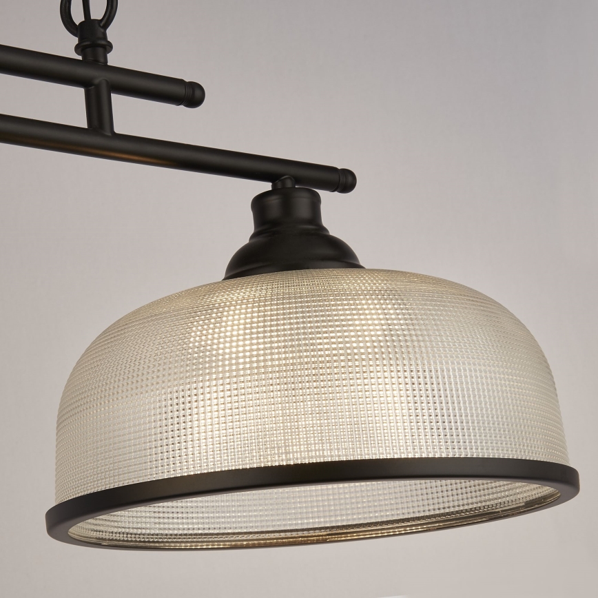 Searchlight - Hängeleuchte an Kette BISTRO 3xE27/60W/230V schwarz