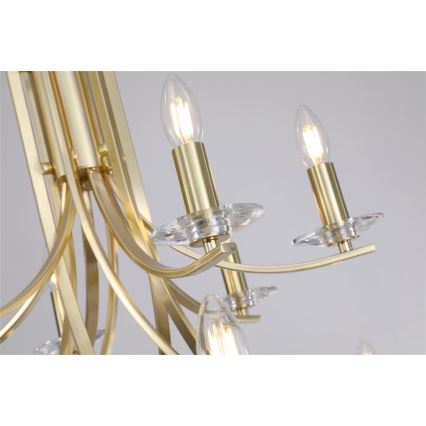 Searchlight - Kronleuchter mit Kette ASCONA 12xE14/60W/230V