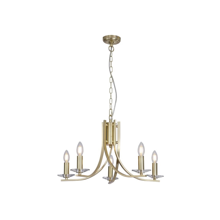 Searchlight - Kronleuchter mit Kette ASCONA 5xE14/60W/230V