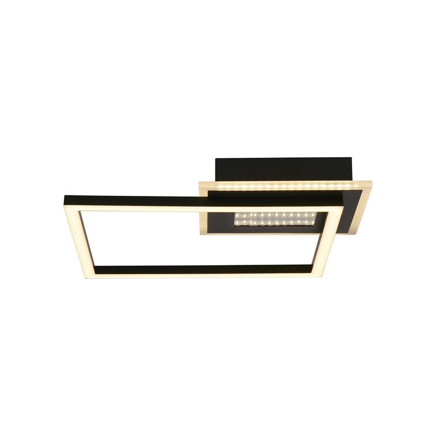 Searchlight - Dimmbare LED-Deckenleuchte QUADRATE LED/24W/230V 36x36 cm schwarz