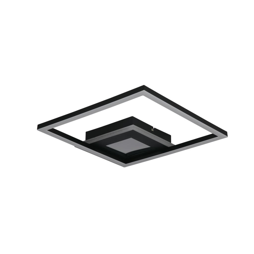 Searchlight - Dimmbare LED-Deckenleuchte QUADRATE LED/24W/230V 36x36 cm schwarz
