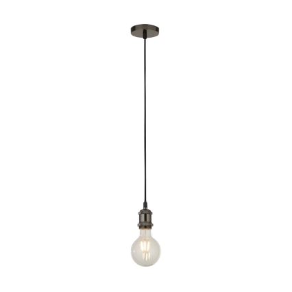Searchlight - Pendelleuchte mit Seilaufhängung SUSPENSION 1xE27/60W/230V anthrazit
