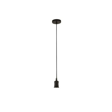 Searchlight - Pendelleuchte an Drahtseil SUSPENSION 1xE27/60W/230V schwarz