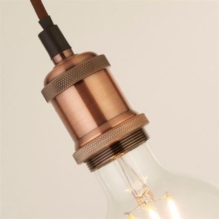 Searchlight - Hängeleuchte an Kabel SUSPENSION 1xE27/60W/230V kupferfarben