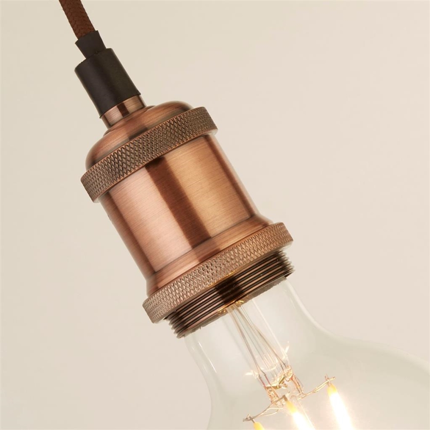 Searchlight - Hängeleuchte an Kabel SUSPENSION 1xE27/60W/230V kupferfarben