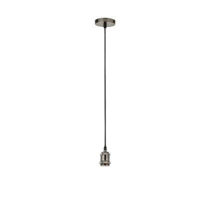 Searchlight - Pendelleuchte an Kabel SUSPENSION 1xE27/60W/230V silber