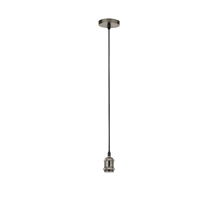 Searchlight - Pendelleuchte an Kabel SUSPENSION 1xE27/60W/230V silber