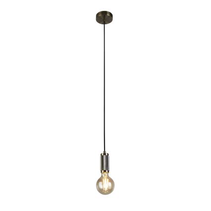 Searchlight - Pendelleuchte an Kabel SUSPENSION 1xE27/60W/230V Messing