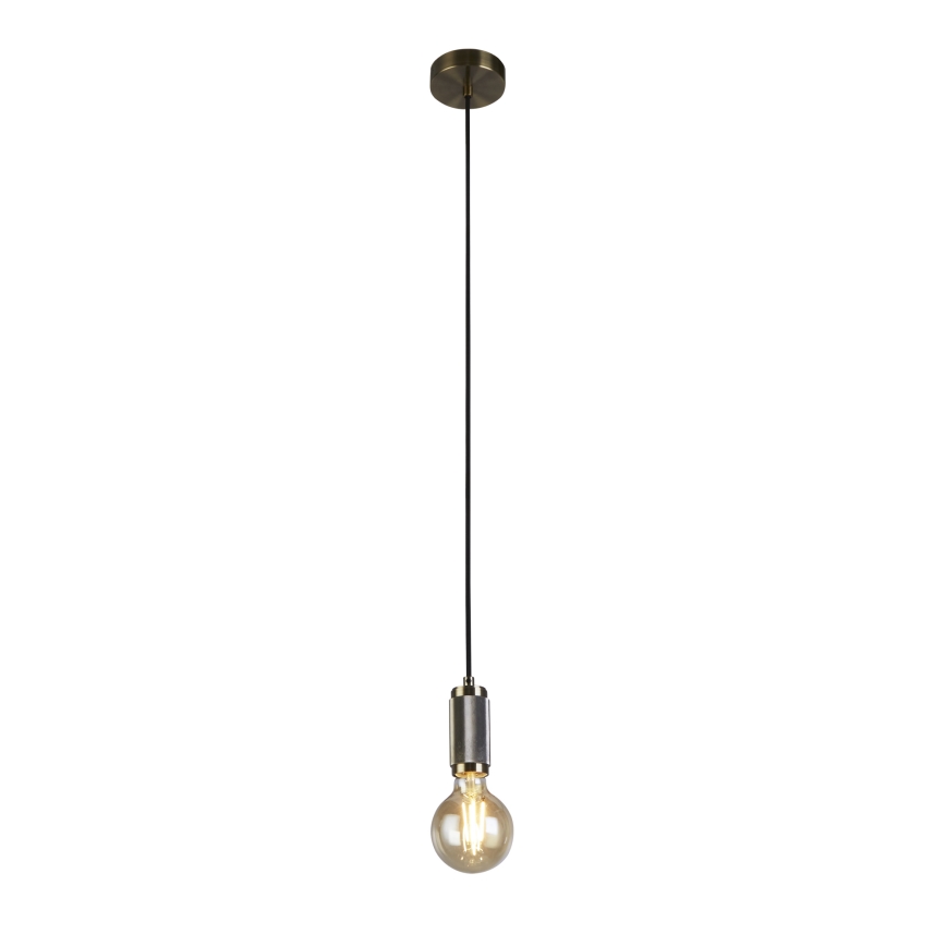 Searchlight - Pendelleuchte an Kabel SUSPENSION 1xE27/60W/230V Messing