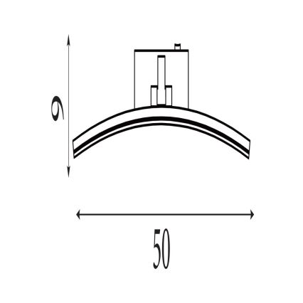 Searchlight - LED-Bilderleuchte SANTORINI LED/10,88W/230V, silber