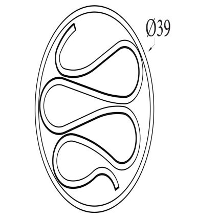 Searchlight - LED-dimmbare Deckenleuchte ZENDISC LED/20W/230V 3000K Ø 39 cm