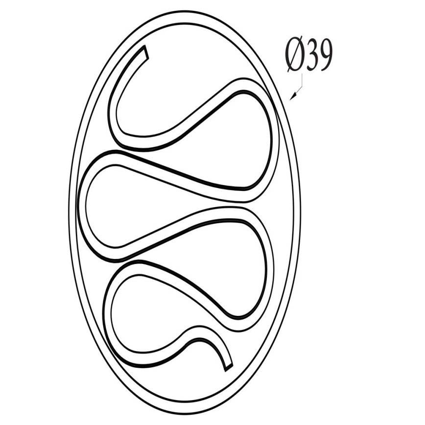 Searchlight - LED-dimmbare Deckenleuchte ZENDISC LED/20W/230V 3000K Ø 39 cm