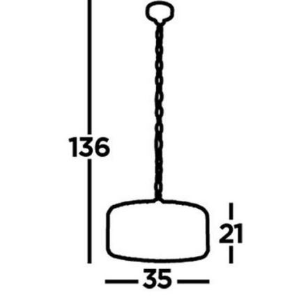 Searchlight - Ketten-Kronleuchter CHAPEAU 3xE27/60W/230V