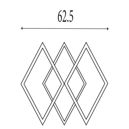 Searchlight - LED-dimmbare Deckenleuchte FENCE LED/25W/230V