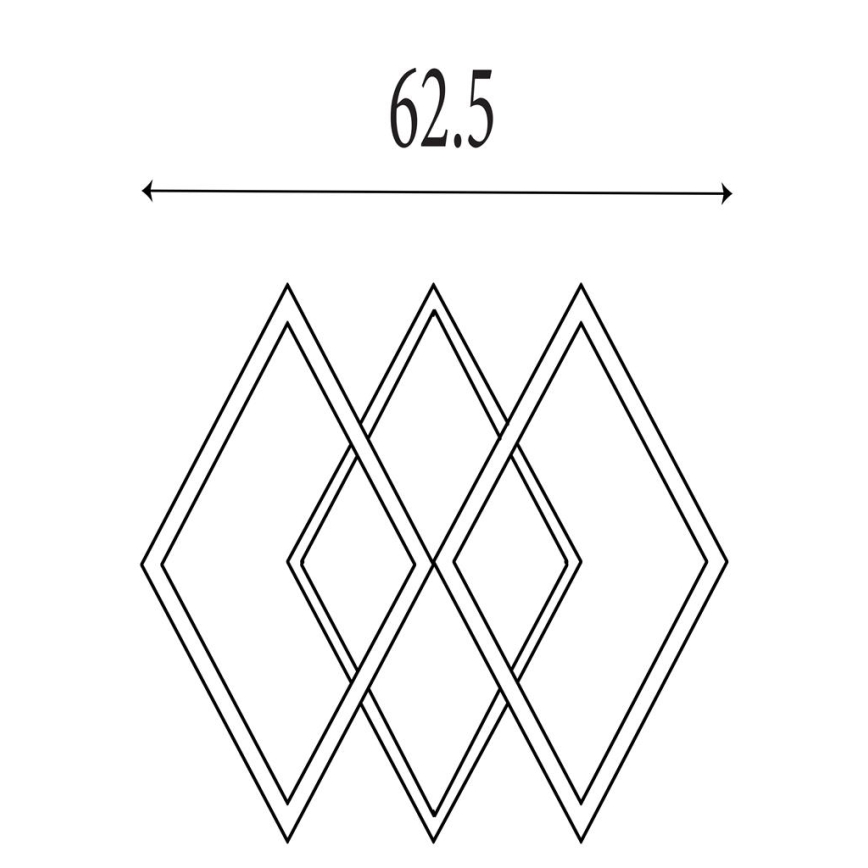 Searchlight - LED-dimmbare Deckenleuchte FENCE LED/25W/230V
