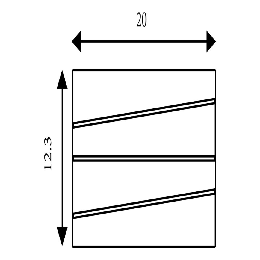 Searchlight - LED-Wandleuchte SECTION LED/18W/230V goldfarben